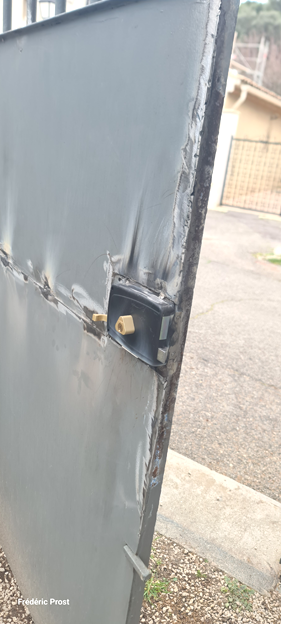 Serrure de portail réparée